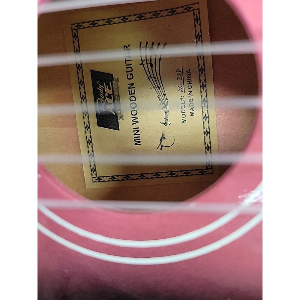 Ready Ace 21" Guitar Model # AG-22P Pink/Black 2022